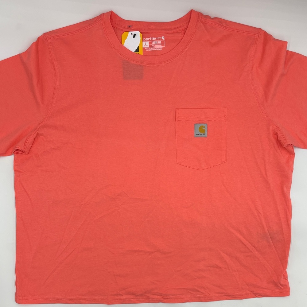 Carhartt Boxy Fit Short Sleeve T-Shirt in Pink Salmon